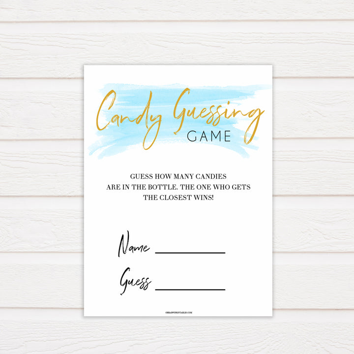 Blue swash, candy guessing game baby games, baby shower games, printable baby games, fun baby games, boy baby shower games, baby games, fun baby shower ideas, baby shower ideas, boy baby games, blue baby shower