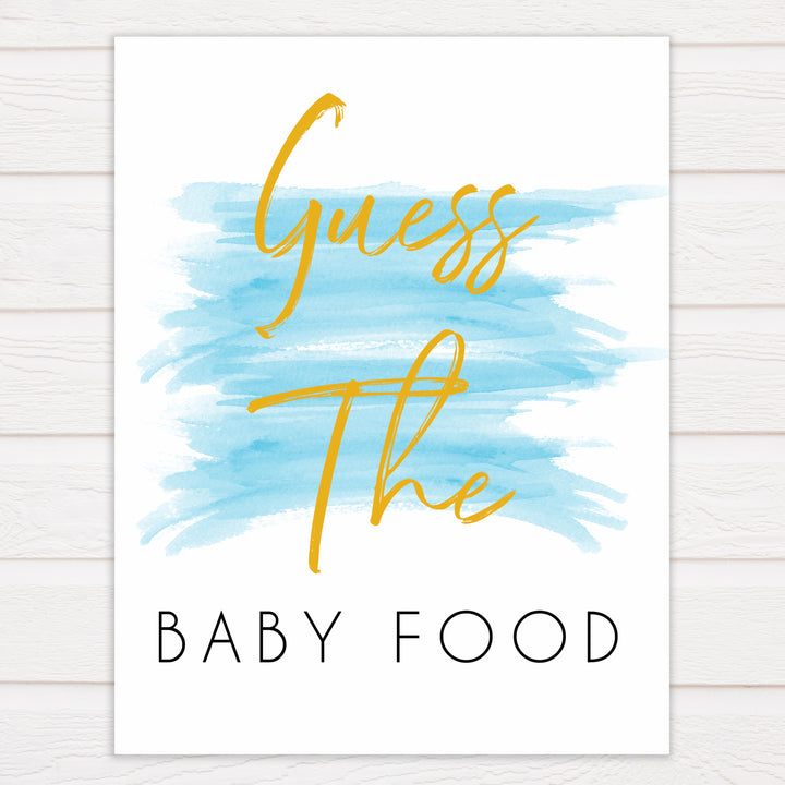 Blue swash, guess the baby food baby games, baby shower games, printable baby games, fun baby games, boy baby shower games, baby games, fun baby shower ideas, baby shower ideas, boy baby games, blue baby shower