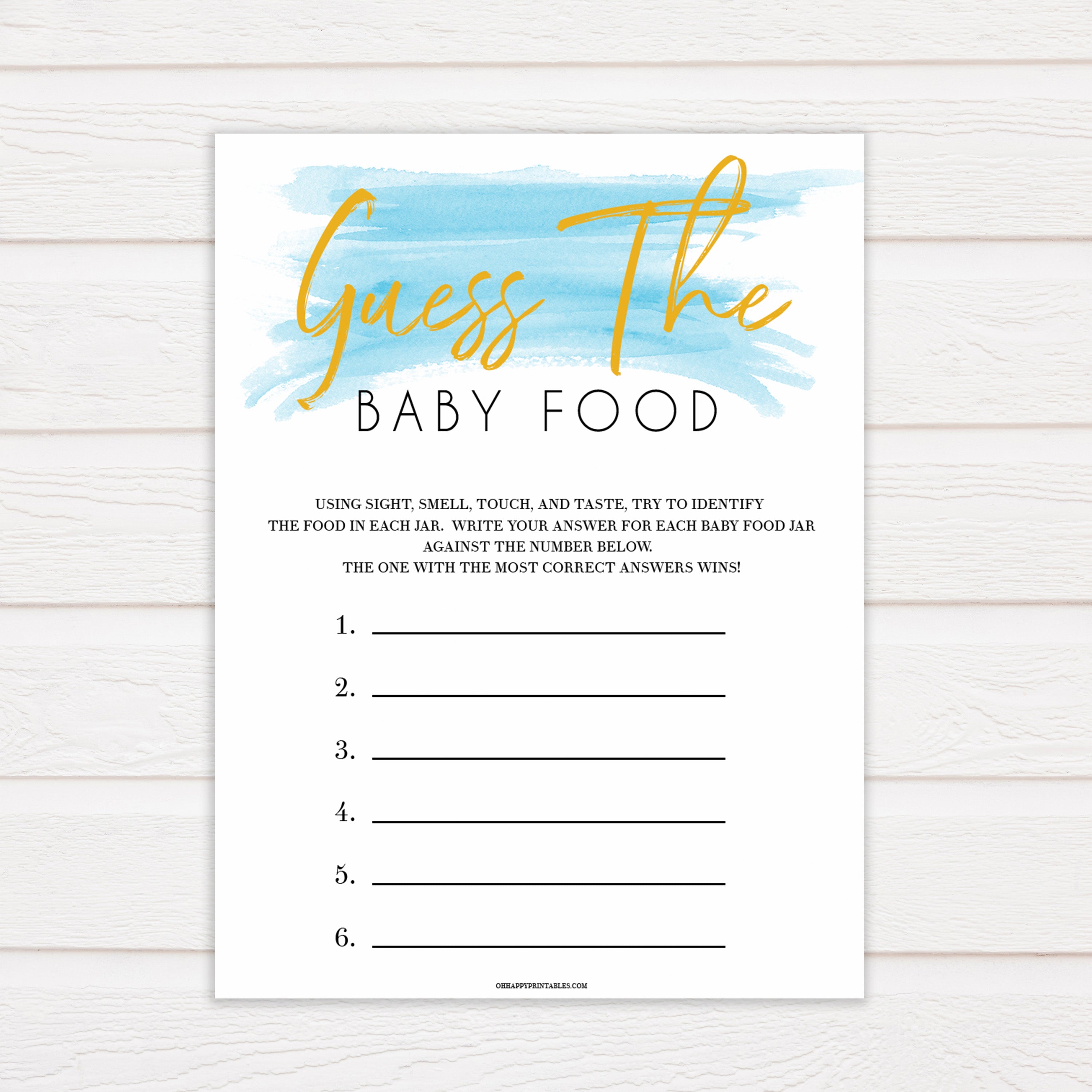 Blue swash, guess the baby food baby games, baby shower games, printable baby games, fun baby games, boy baby shower games, baby games, fun baby shower ideas, baby shower ideas, boy baby games, blue baby shower