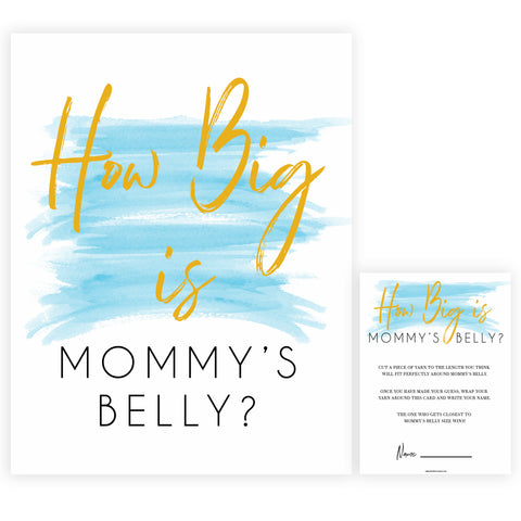 Blue swash, how big is mommys belly baby games, baby shower games, printable baby games, fun baby games, boy baby shower games, baby games, fun baby shower ideas, baby shower ideas, boy baby games, blue baby shower