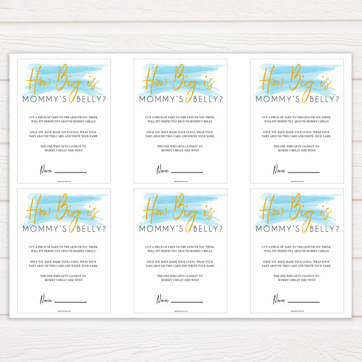 Blue swash, how big is mommys belly baby games, baby shower games, printable baby games, fun baby games, boy baby shower games, baby games, fun baby shower ideas, baby shower ideas, boy baby games, blue baby shower