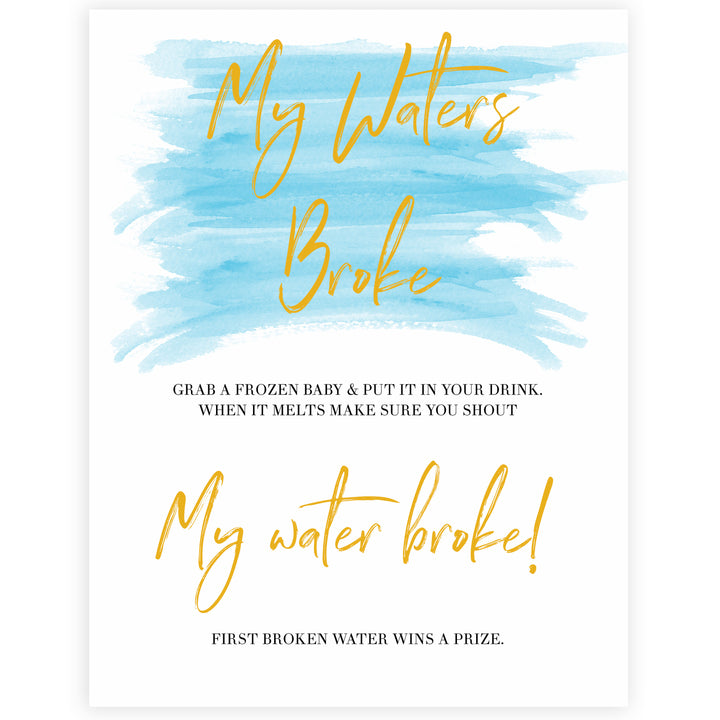 Blue swash, my waters broke baby games, baby shower games, printable baby games, fun baby games, boy baby shower games, baby games, fun baby shower ideas, baby shower ideas, boy baby games, blue baby shower