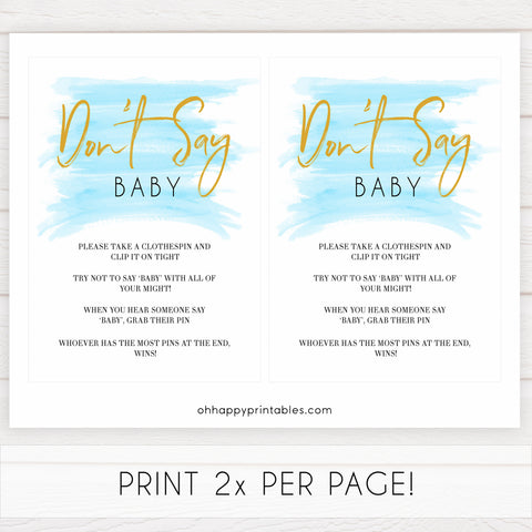 Blue swash, dont say baby baby games, baby shower games, printable baby games, fun baby games, boy baby shower games, baby games, fun baby shower ideas, baby shower ideas, boy baby games, blue baby shower