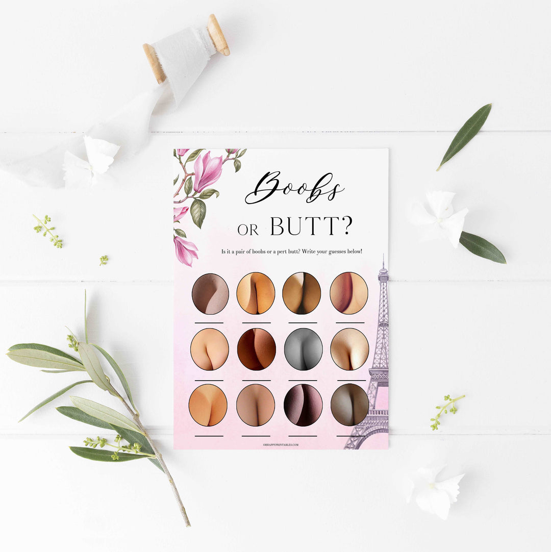 Parisian baby shower games, printable baby shower games, Paris baby shower games, fun baby shower games