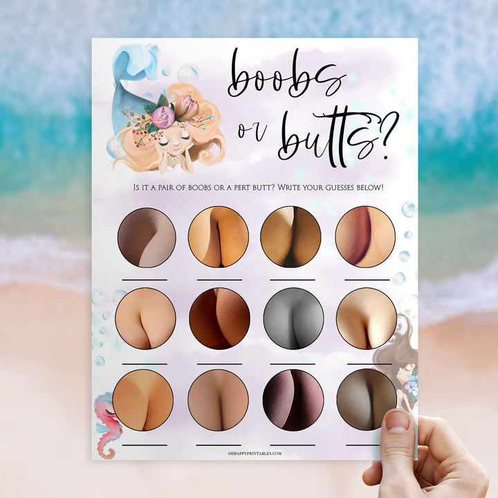 boobs or butts baby games, Printable baby shower games, little mermaid baby games, baby shower games, fun baby shower ideas, top baby shower ideas, little mermaid baby shower, baby shower games, pink hearts baby shower ideas