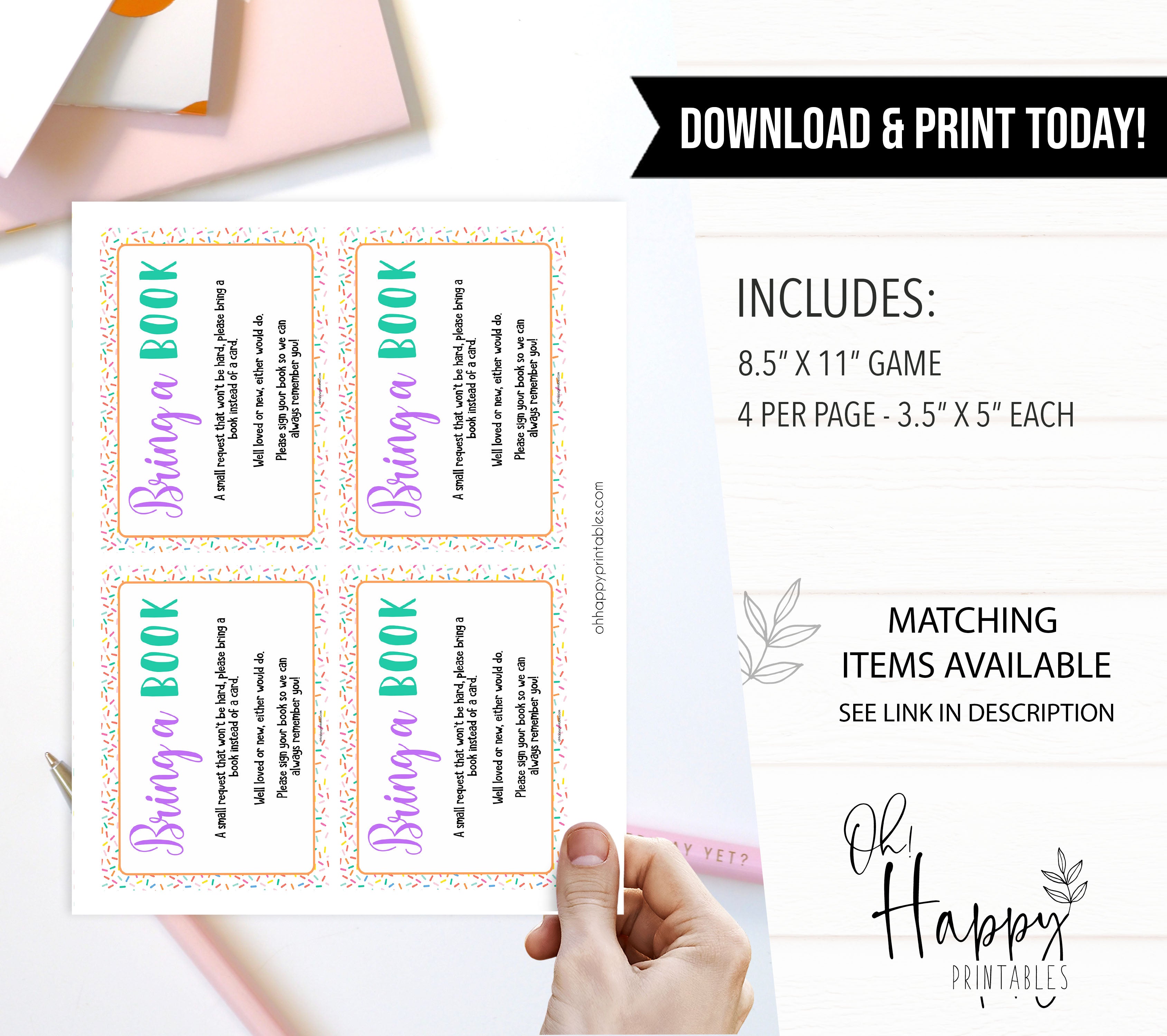 books for baby, bring a book baby insert Printable baby shower games, baby sprinkle fun baby games, baby shower games, fun baby shower ideas, top baby shower ideas, sprinkle shower baby shower, friends baby shower ideas