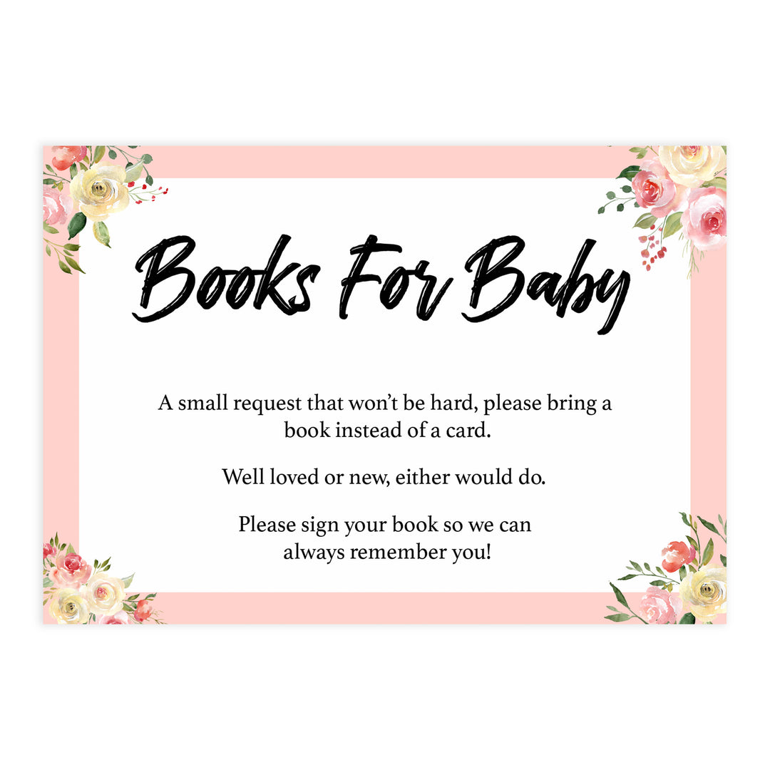 books for baby, bring a book, Printable baby shower games, floral fun baby games, baby shower games, fun baby shower ideas, top baby shower ideas, floral baby shower, blue baby shower ideas