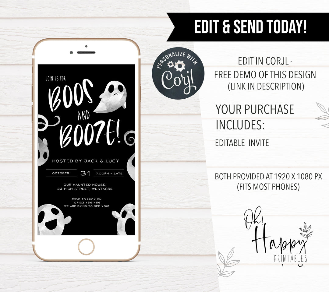 halloween invitations, editable halloween invitations, printable halloween invitations, spooky halloween invitations