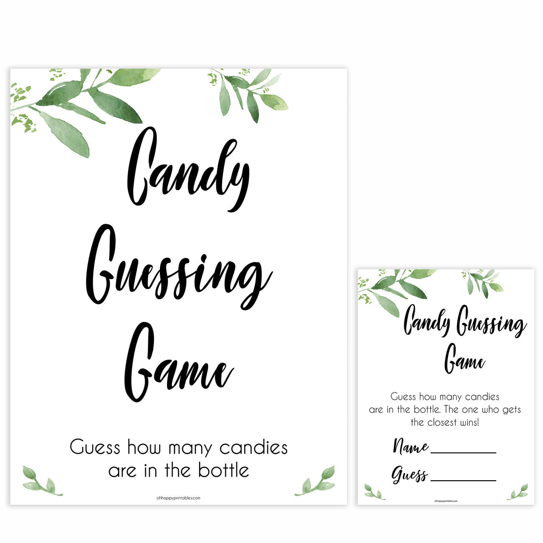 Botanical Candy Guessing Game, botanical Candy Guessing Game, Candy Game, Candies in A Jar Game, Baby Shower games, best baby games, top baby shower games
