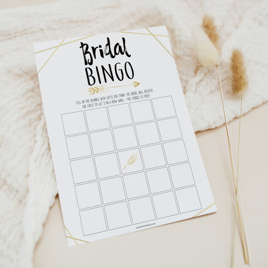 bridal bingo game, printable baby shower games, bride tribe theme, fun bridal shower games