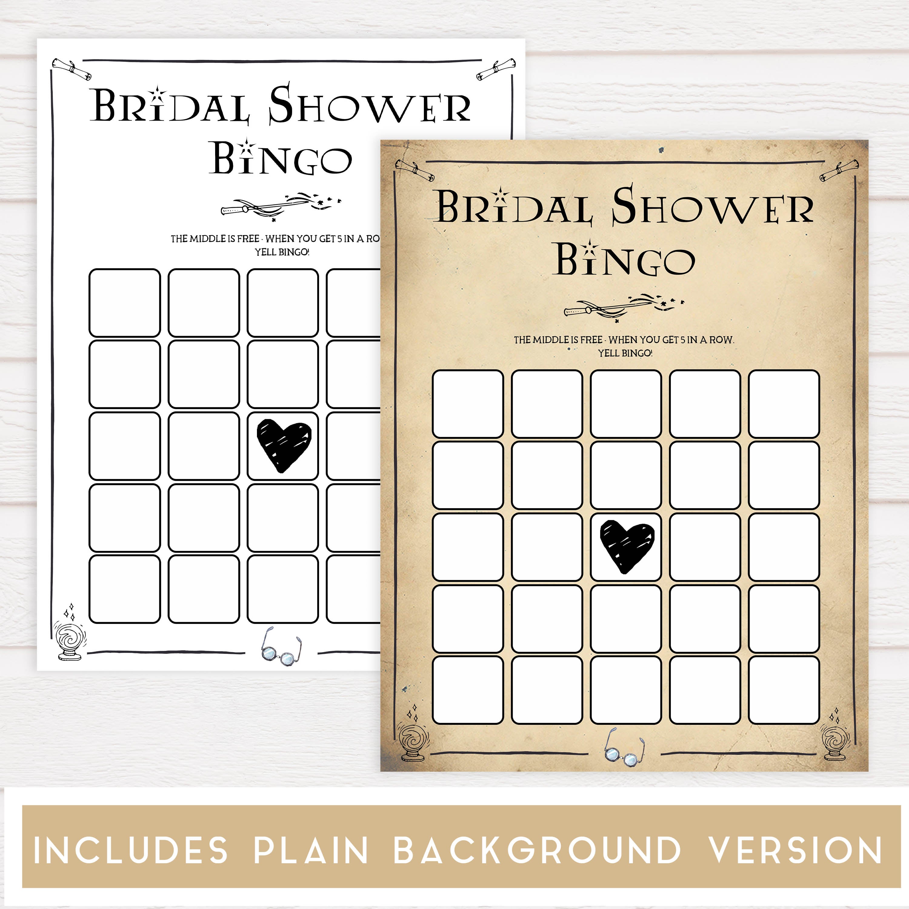 bridal bingo game, Printable bridal shower games, Harry potter bridal shower, Harry Potter bridal shower games, fun bridal shower games, bridal shower game ideas, Harry Potter bridal shower