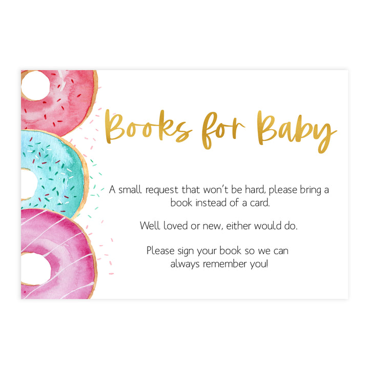 books for baby, bring a book card, Printable baby shower games, donut baby games, baby shower games, fun baby shower ideas, top baby shower ideas, donut sprinkles baby shower, baby shower games, fun donut baby shower ideas