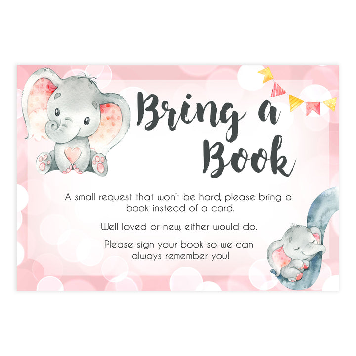 bring a book, books for baby insert, Printable baby shower games, fun abby games, baby shower games, fun baby shower ideas, top baby shower ideas, pink elephant baby shower, pink baby shower ideas