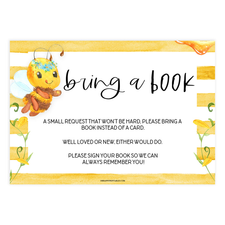 bring a book, books for baby insert, Printable baby shower games, mommy bee fun baby games, baby shower games, fun baby shower ideas, top baby shower ideas, mommy to bee baby shower, friends baby shower ideas
