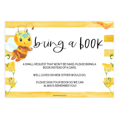 bring a book, books for baby insert, Printable baby shower games, mommy bee fun baby games, baby shower games, fun baby shower ideas, top baby shower ideas, mommy to bee baby shower, friends baby shower ideas