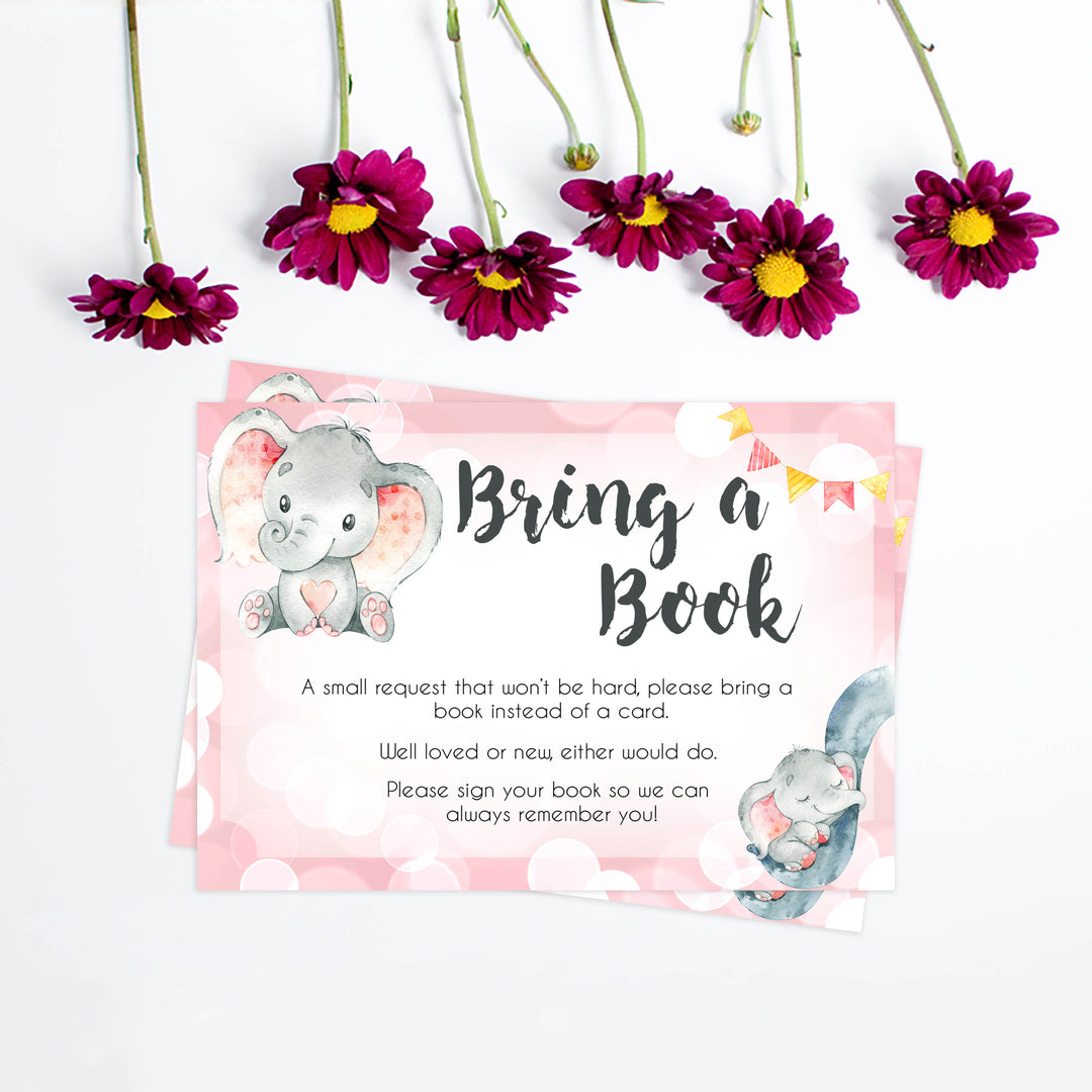 bring a book, books for baby insert, Printable baby shower games, fun abby games, baby shower games, fun baby shower ideas, top baby shower ideas, pink elephant baby shower, pink baby shower ideas
