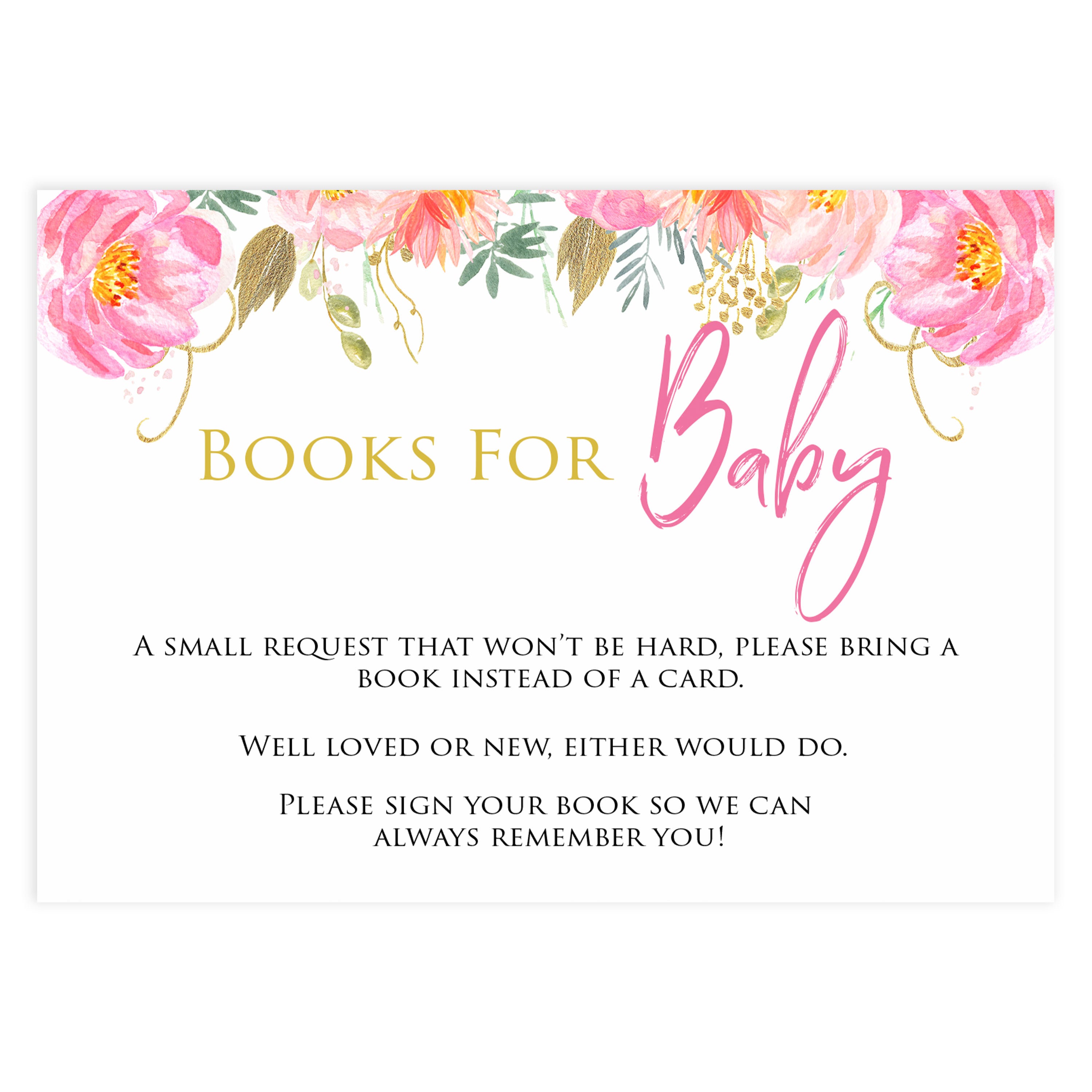 bring a book, books for baby game, Printable baby shower games, blush floral fun baby games, baby shower games, fun baby shower ideas, top baby shower ideas, blush baby shower, blue baby shower ideas