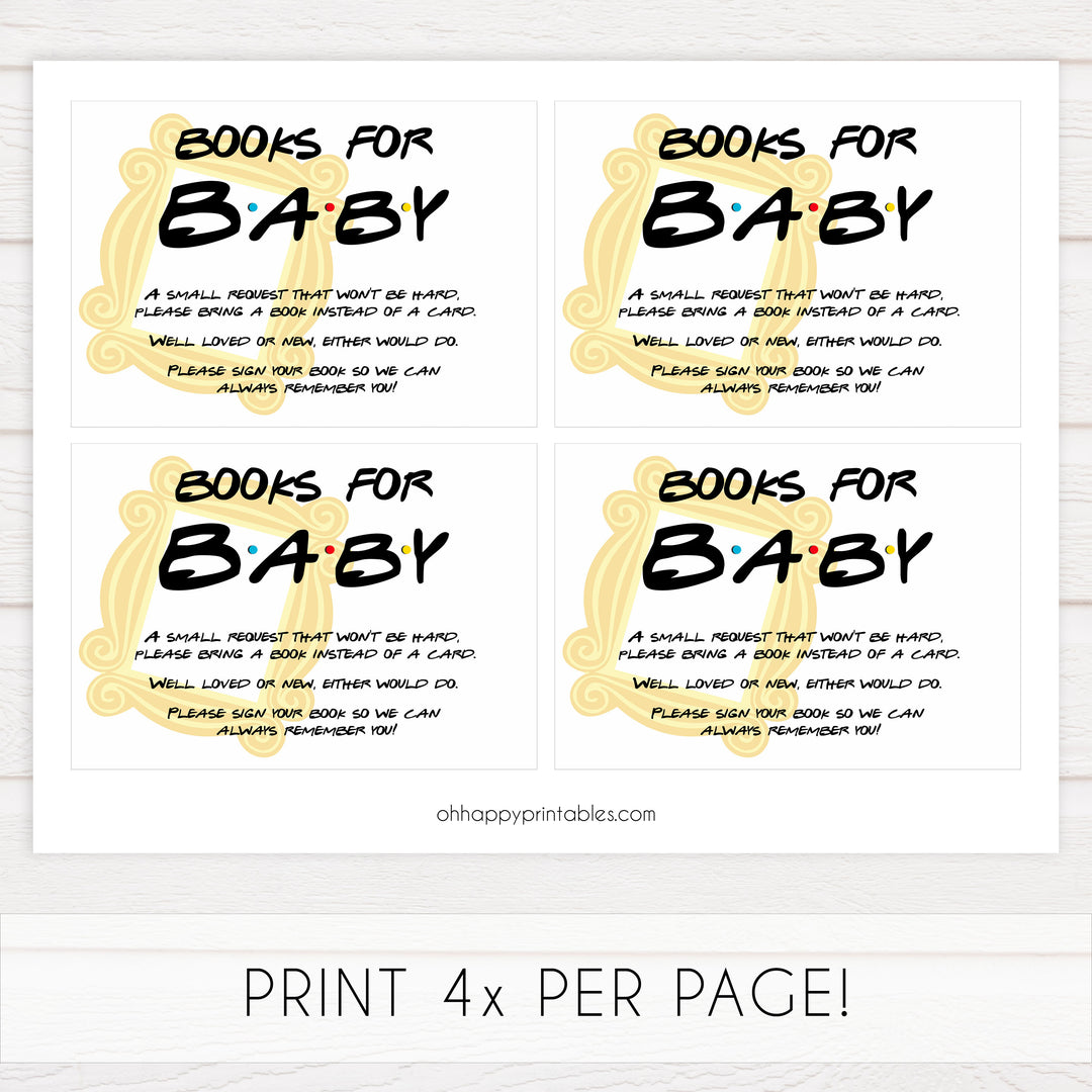 books for baby, bring a book insert, Printable baby shower games, friends fun baby games, baby shower games, fun baby shower ideas, top baby shower ideas, friends baby shower, friends baby shower ideas