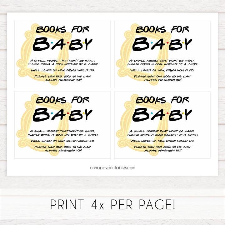 books for baby, bring a book insert, Printable baby shower games, friends fun baby games, baby shower games, fun baby shower ideas, top baby shower ideas, friends baby shower, friends baby shower ideas