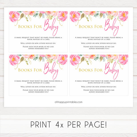 bring a book, books for baby game, Printable baby shower games, blush floral fun baby games, baby shower games, fun baby shower ideas, top baby shower ideas, blush baby shower, blue baby shower ideas