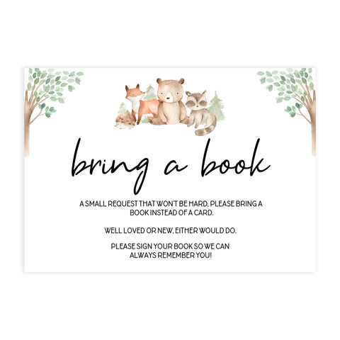 bring a books game, books for baby game, Printable baby shower games, woodland animals baby games, baby shower games, fun baby shower ideas, top baby shower ideas, woodland baby shower, baby shower games, fun woodland animals baby shower ideas