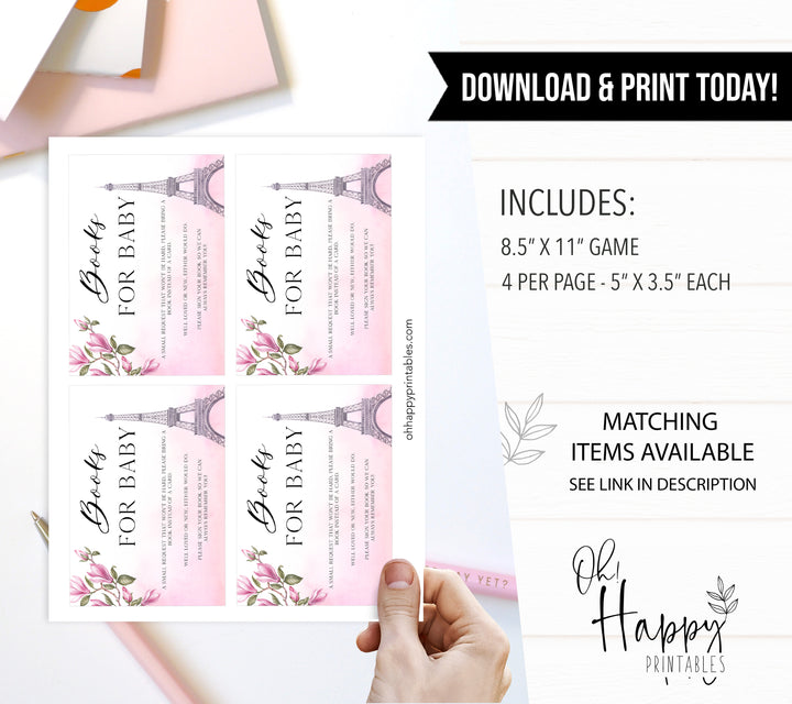 books for baby, Parisian baby shower games, printable baby shower games, Paris baby shower games, fun baby shower games
