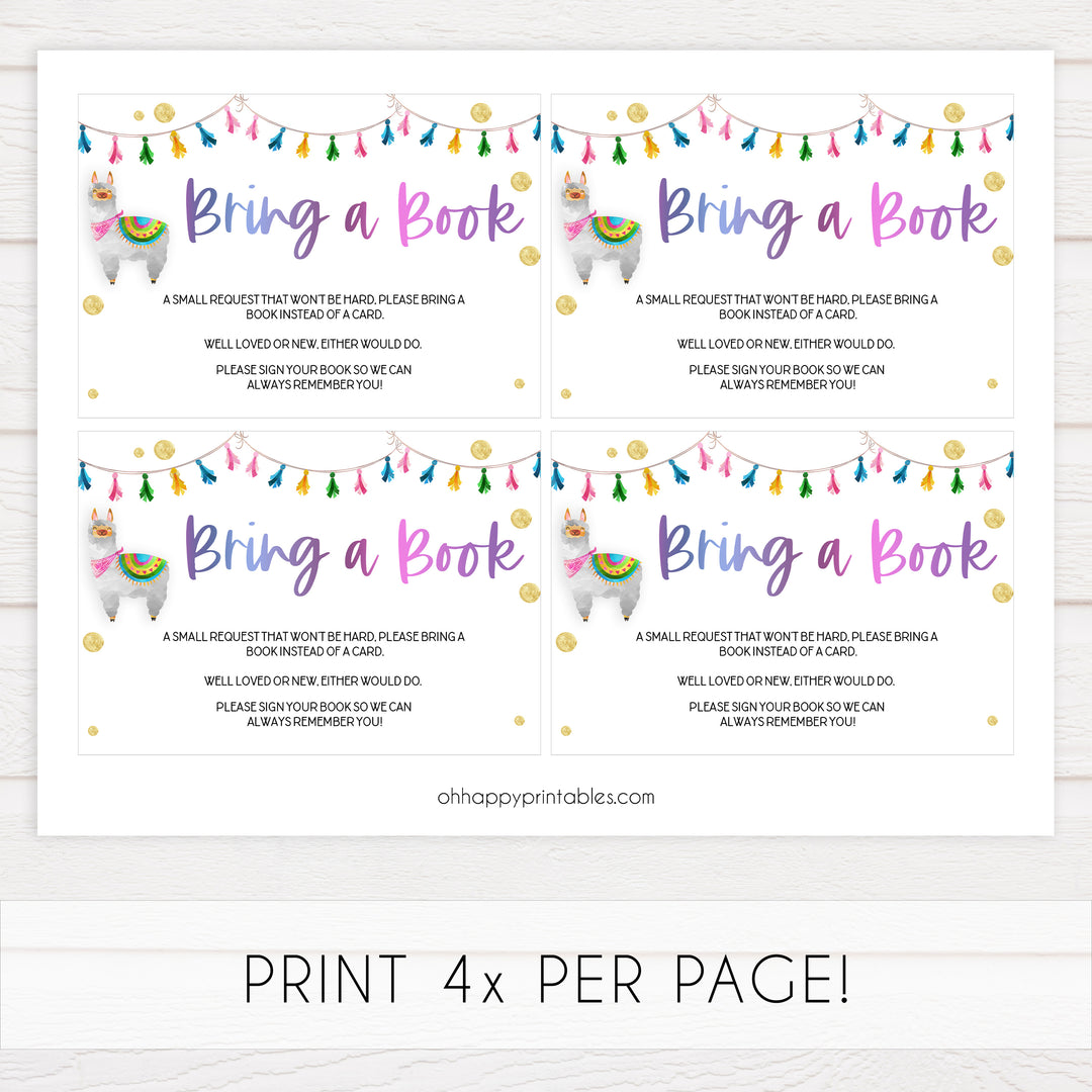 books for baby, baby bring a book, Printable baby shower games, llama fiesta fun baby games, baby shower games, fun baby shower ideas, top baby shower ideas, Llama fiesta shower baby shower, fiesta baby shower ideas