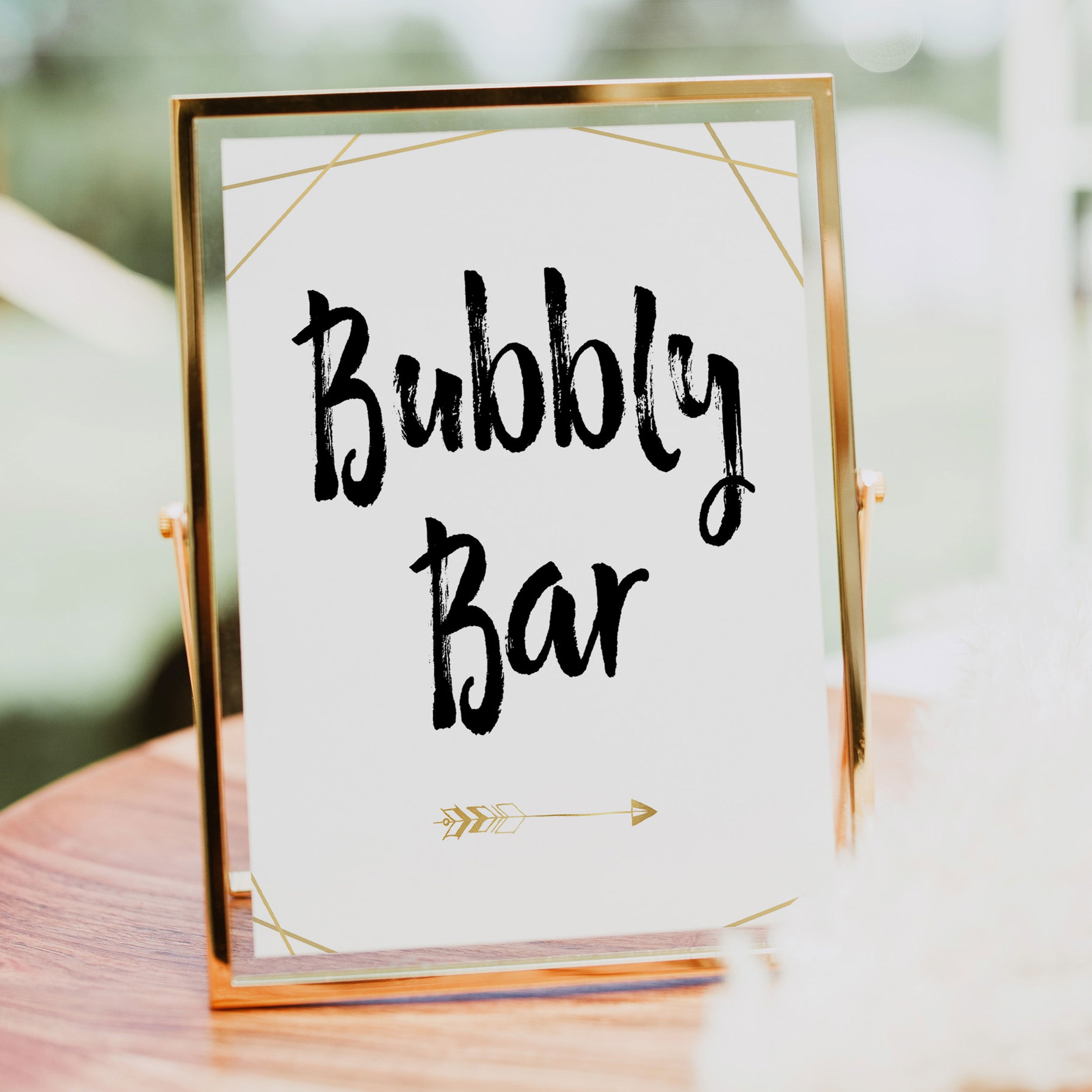 Bubbly Bar Sign - Bride Tribe