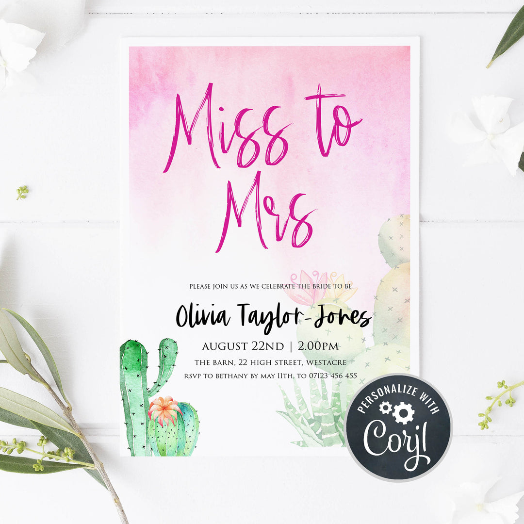 editable fiesta miss to mrs invitation, editable bridal shower invitations, editable final fiesta invitations, fiesta bridal shower invitations