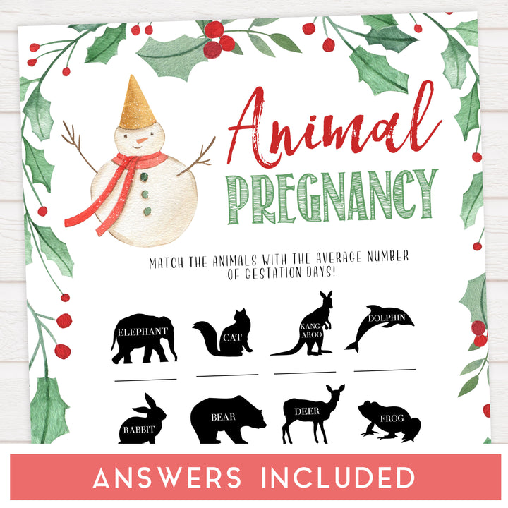 Christmas baby shower games, animal pregnancy, festive baby shower games, best baby shower games, top 10 baby games, baby shower ideas, baby shower games