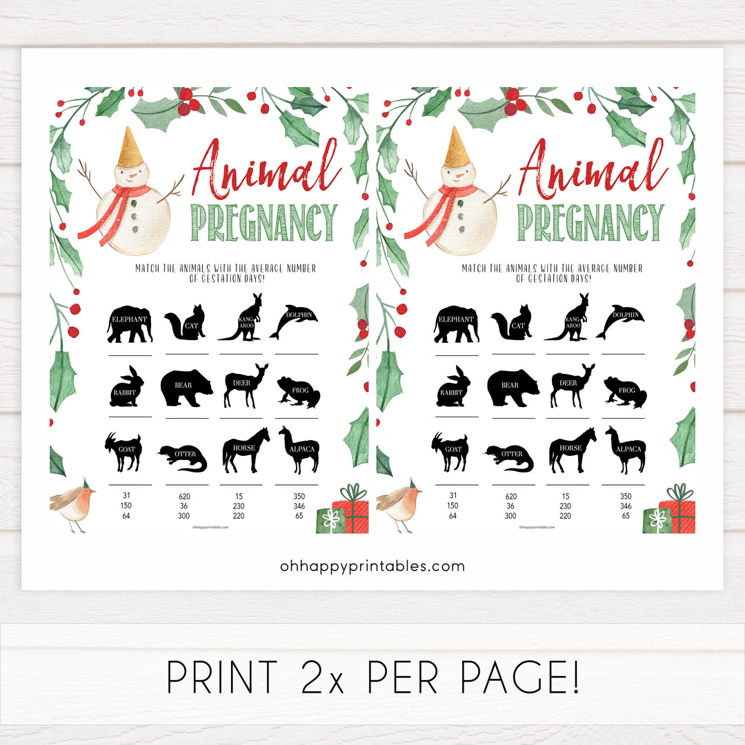 Christmas baby shower games, animal pregnancy, festive baby shower games, best baby shower games, top 10 baby games, baby shower ideas, baby shower games