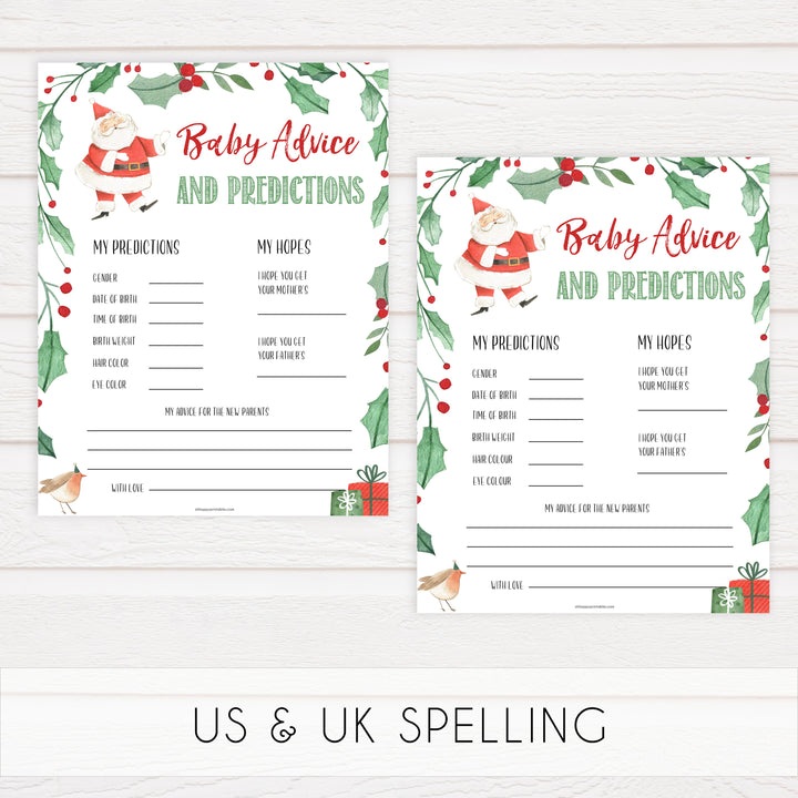 Christmas baby shower games, baby advice and predictions, festive baby shower games, best baby shower games, top 10 baby games, baby shower ideas, baby shower games