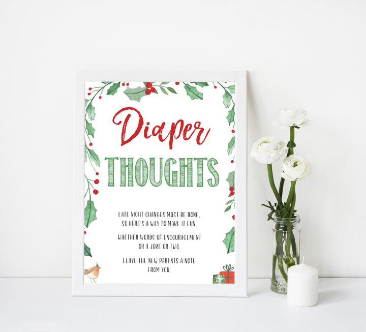 Christmas baby shower games, diaper thoughts, festive baby shower games, best baby shower games, top 10 baby games, baby shower ideas, baby shower games