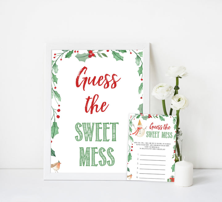 Christmas baby shower games, guess the sweet mess, festive baby shower games, best baby shower games, top 10 baby games, baby shower ideas, baby shower games