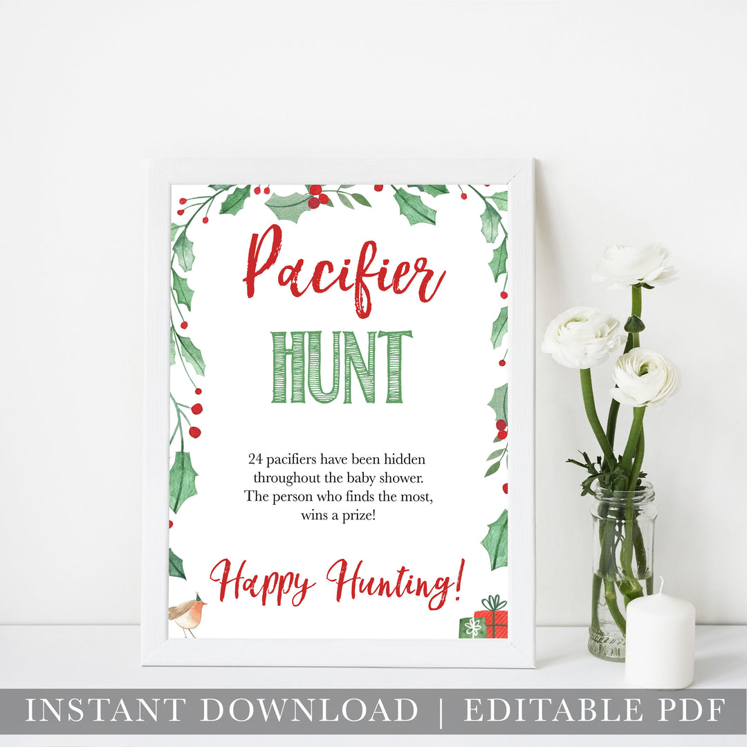 Christmas baby shower games, pacifier hunt, festive baby shower games, best baby shower games, top 10 baby games, baby shower ideas, baby shower games