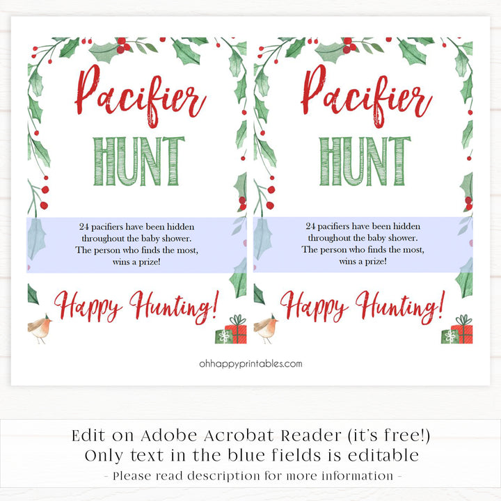 Christmas baby shower games, pacifier hunt, festive baby shower games, best baby shower games, top 10 baby games, baby shower ideas, baby shower games