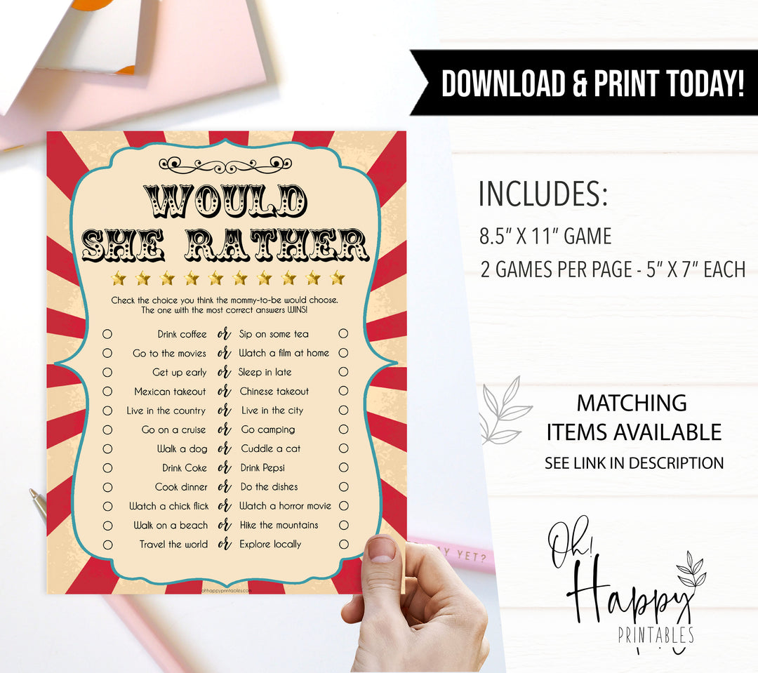 Would She Rather - Circus