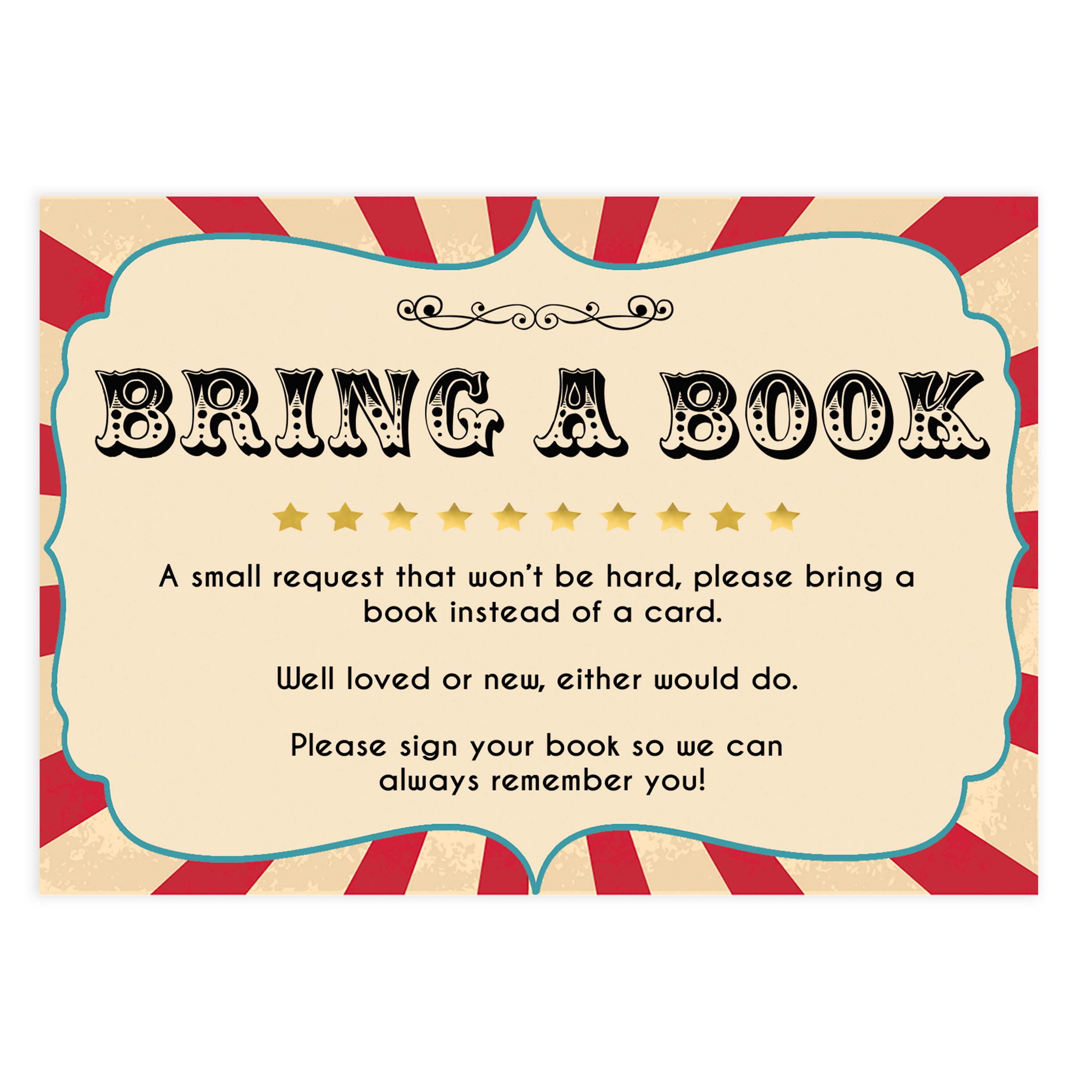bring a book baby game, books for baby insert, Printable baby shower games, circus fun baby games, baby shower games, fun baby shower ideas, top baby shower ideas, carnival baby shower, circus baby shower ideas