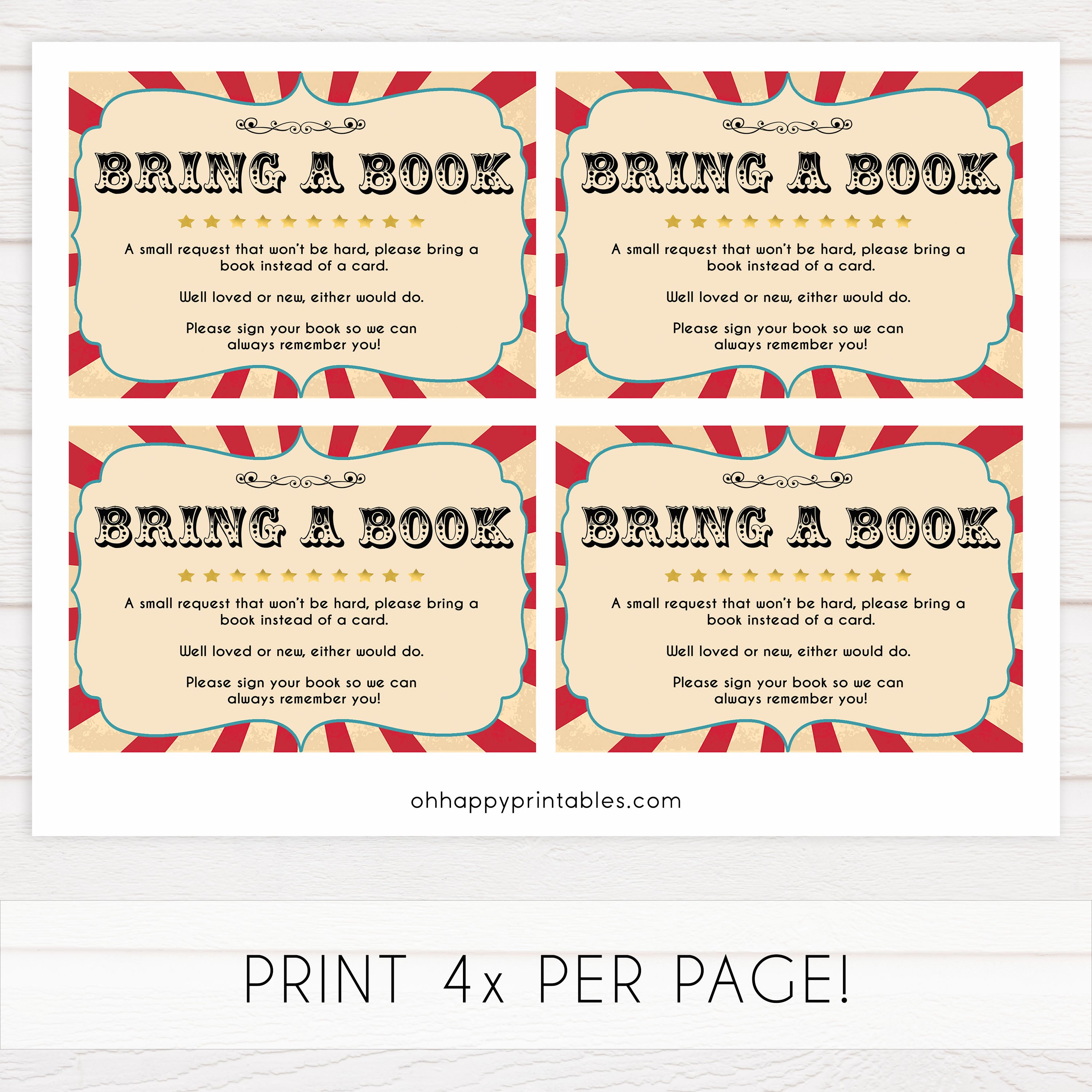 bring a book baby game, books for baby insert, Printable baby shower games, circus fun baby games, baby shower games, fun baby shower ideas, top baby shower ideas, carnival baby shower, circus baby shower ideas