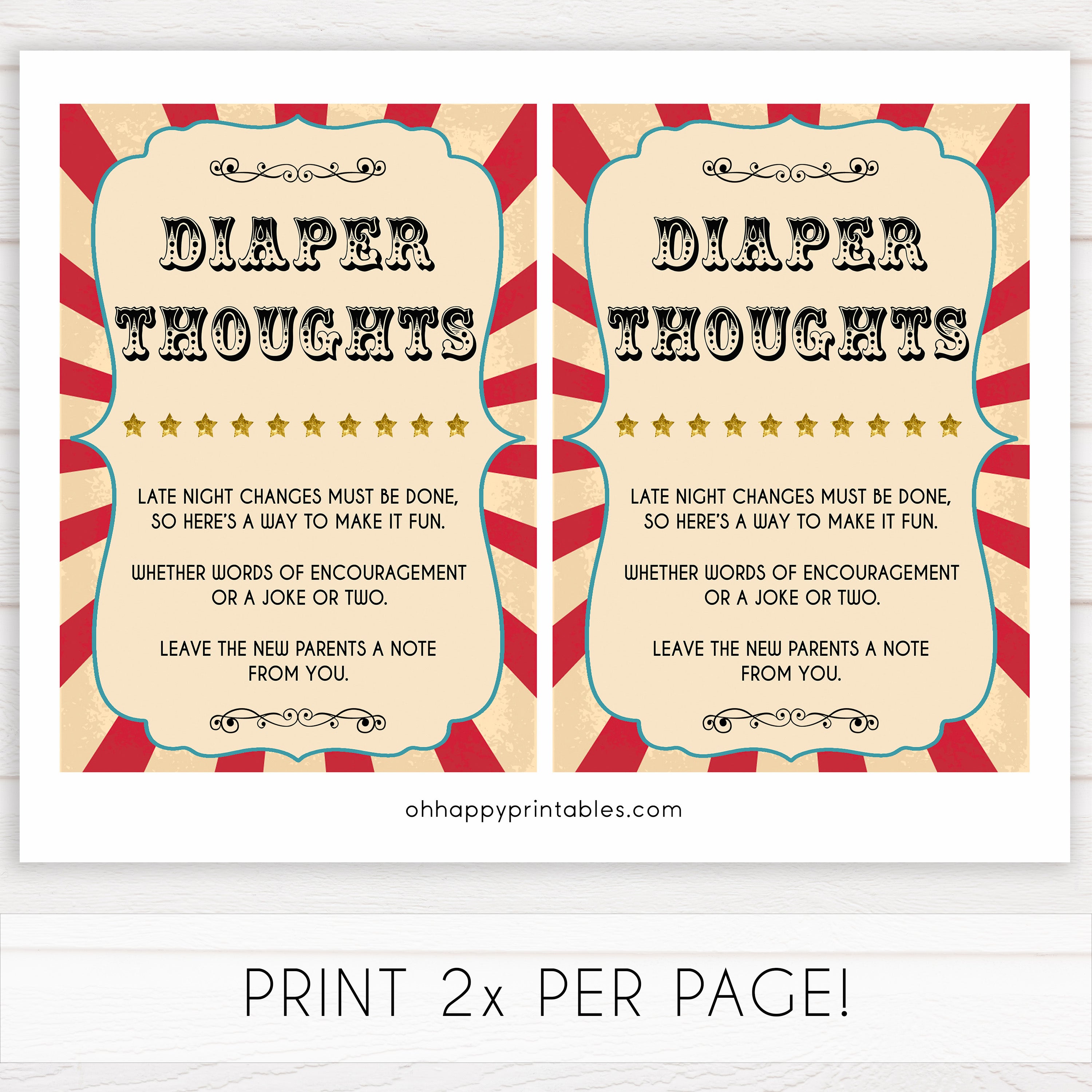 Circus diaper thoughts baby shower games, circus baby games, carnival baby games, printable baby games, fun baby games, popular baby games, carnival baby shower, carnival theme
