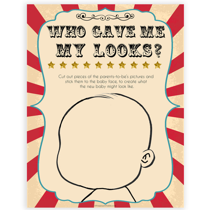 Circus who gave me my looks shower games, circus baby games, carnival baby games, printable baby games, fun baby games, popular baby games, carnival baby shower, carnival themeCircus whats in your phone baby shower games, circus baby games, carnival baby games, printable baby games, fun baby games, popular baby games, carnival baby shower, carnival theme