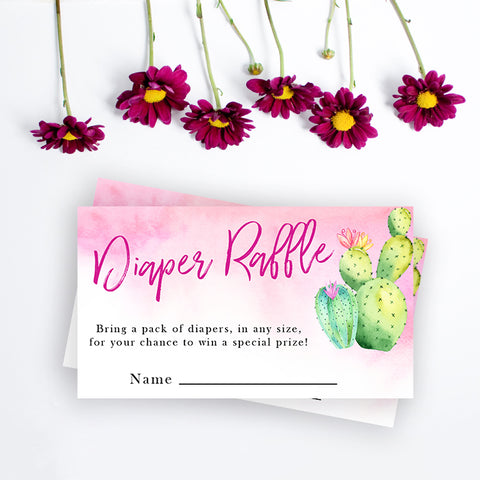 Diaper Raffle - Cactus