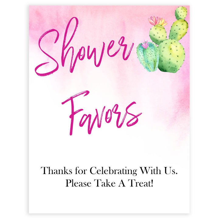 Cactus baby decor, baby favors sign, favors baby decor, Mexican baby signs, baby shower decor, baby signs, printable baby signs, baby decor, 