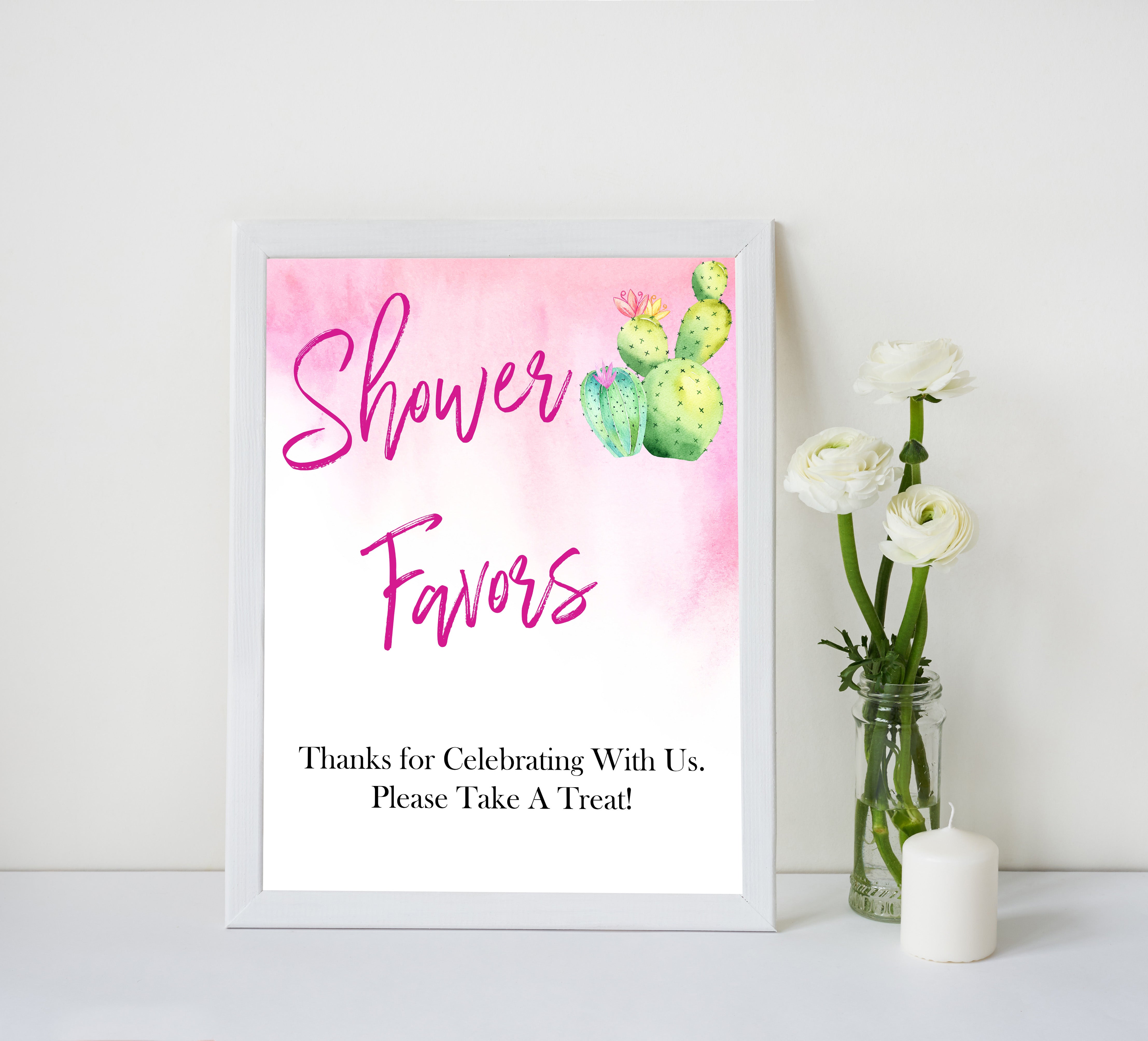 Cactus baby decor, baby favors sign, favors baby decor, Mexican baby signs, baby shower decor, baby signs, printable baby signs, baby decor, 