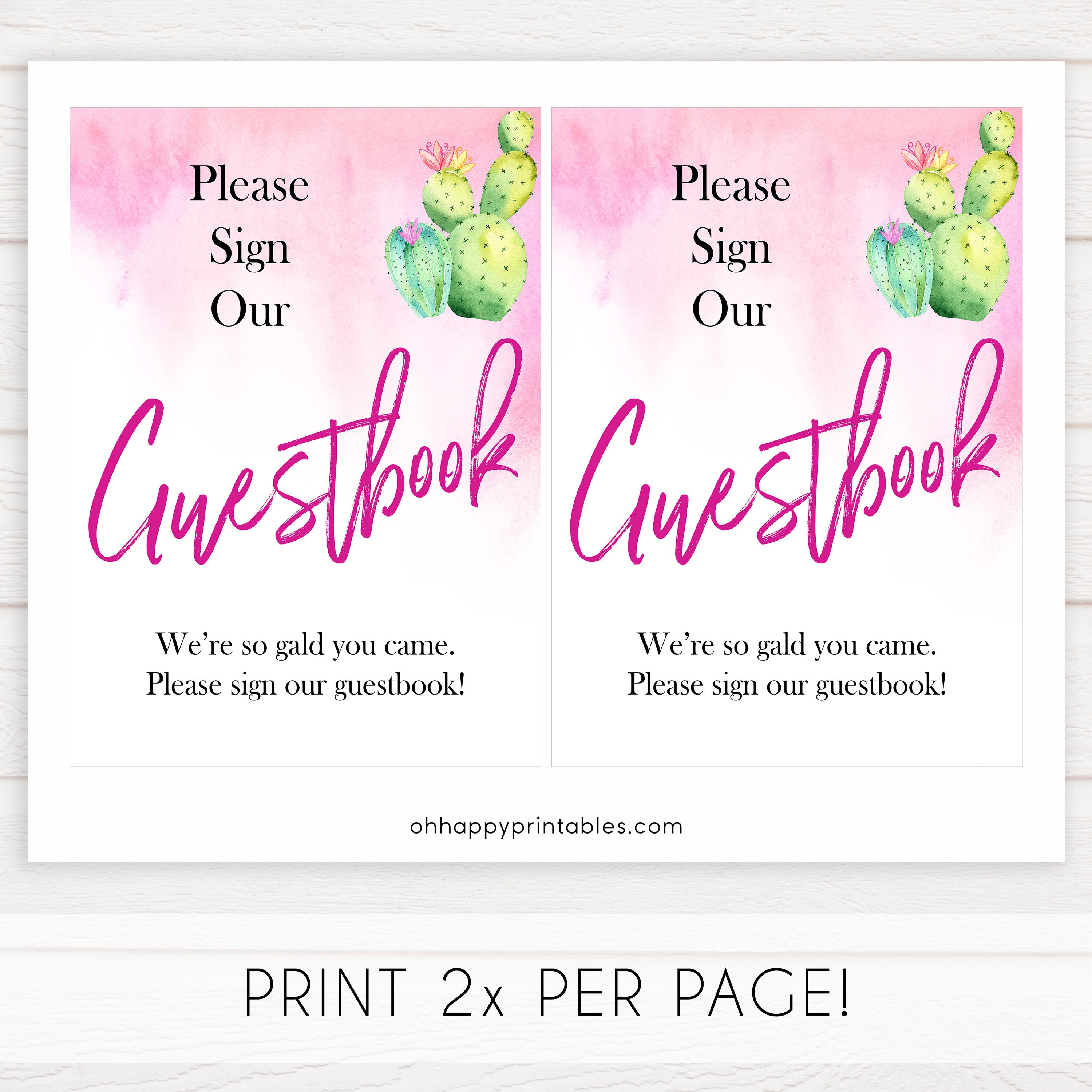 Cactus baby decor, guestbook baby signs, guestbook baby decor, Mexican baby signs, baby shower decor, baby signs, printable baby signs, baby decor, 
