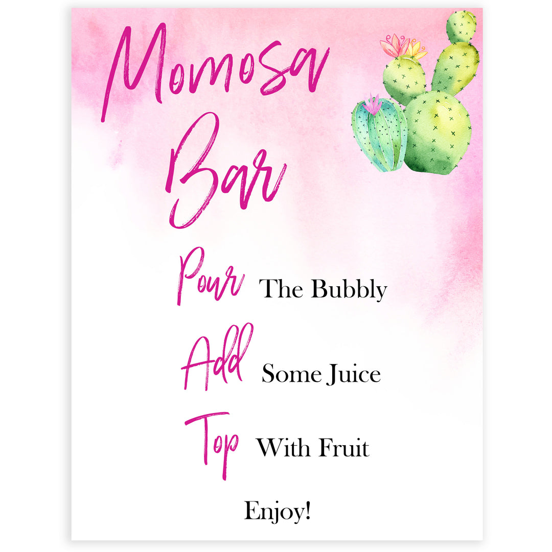 Cactus baby decor, momosa baby signs, mumosa baby decor, Mexican baby signs, baby shower decor, baby signs, printable baby signs, baby decor, 