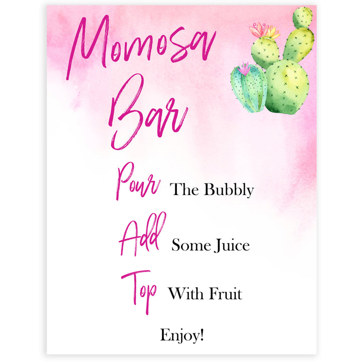 Cactus baby decor, momosa baby signs, mumosa baby decor, Mexican baby signs, baby shower decor, baby signs, printable baby signs, baby decor, 