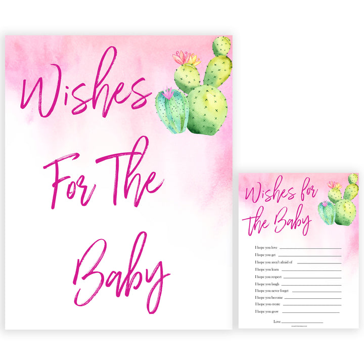 Cactus baby shower games, cactus wishes for the baby baby game, printable baby games, Mexican baby shower, Mexican baby games, fiesta baby games, popular baby games, printable baby games