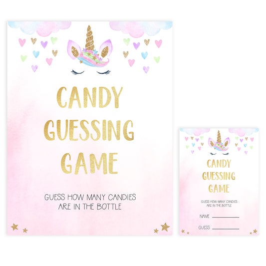 candy guessing game, Printable baby shower games, unicorn baby games, baby shower games, fun baby shower ideas, top baby shower ideas, unicorn baby shower, baby shower games, fun unicorn baby shower ideas