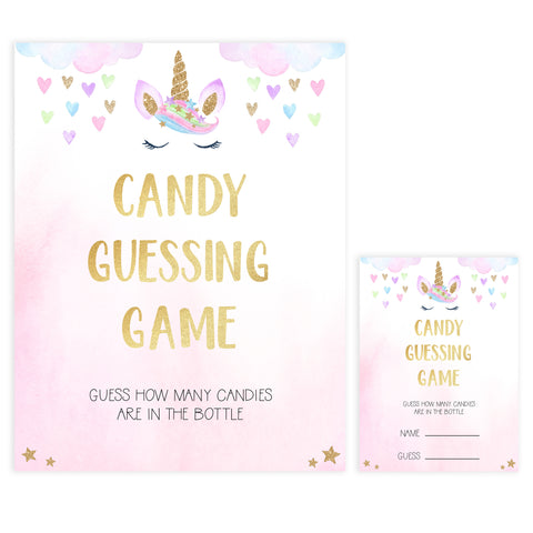 candy guessing game, Printable baby shower games, unicorn baby games, baby shower games, fun baby shower ideas, top baby shower ideas, unicorn baby shower, baby shower games, fun unicorn baby shower ideas